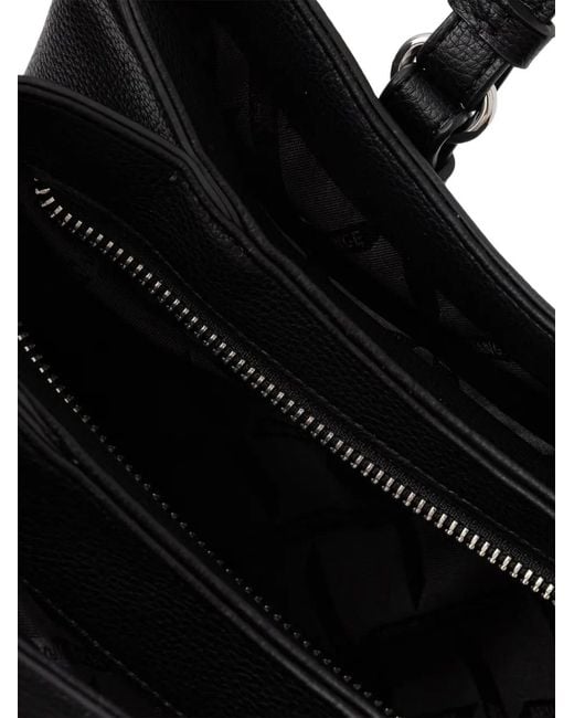 ARMANI EXCHANGE Black Logo-Detail Tote Bag