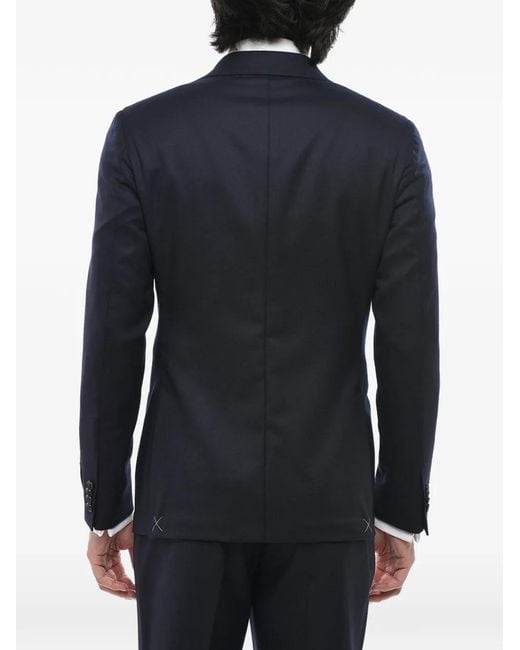Corneliani Blue Cc Collection Single-Breasted Wool Suit for men