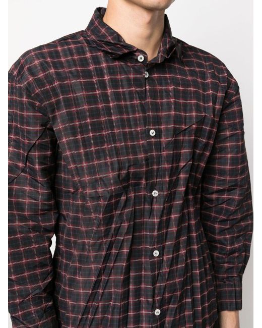 Chemise à effet froissé Balenciaga pour homme en coloris Black