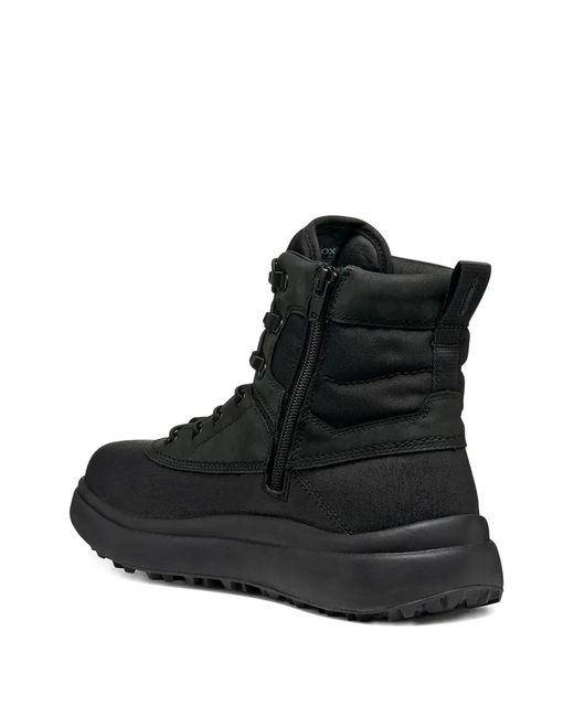 Geox Black Bottes Matelassées À Lacets for men