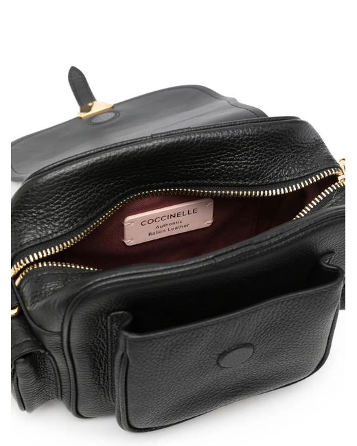Coccinelle White Campus Grained Shoulder Bag