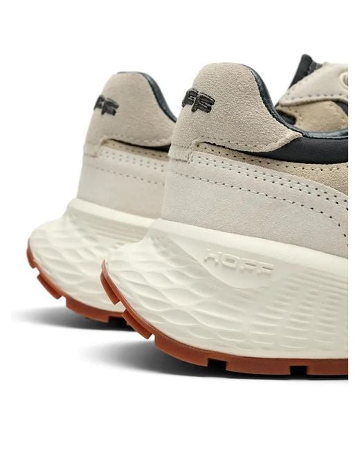 HOFF White Panelled Sneakers for men