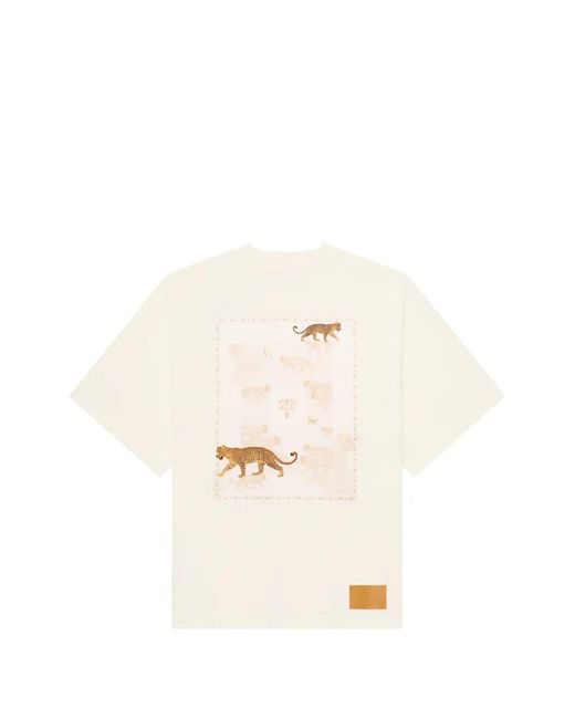 PLACE OF ELMS White Jaguar Dreams T-Shirt for men