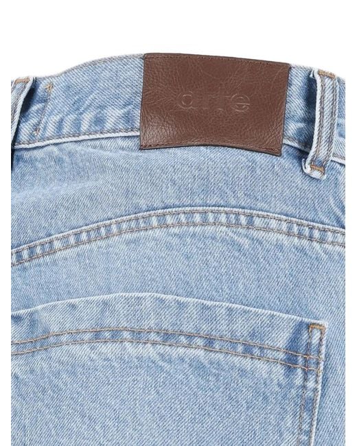 Arte' Blue Ease Bleach-Wash Baggy Jeans for men