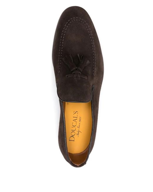 メンズ Doucal's タッセル ローファー Brown