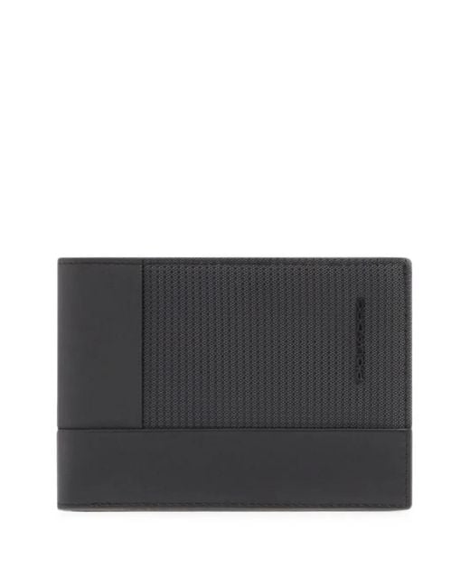 Piquadro Gray Panelled Bifold Wallet for men
