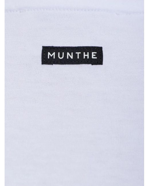 Munthe White Vupiter Cotton T-Shirt