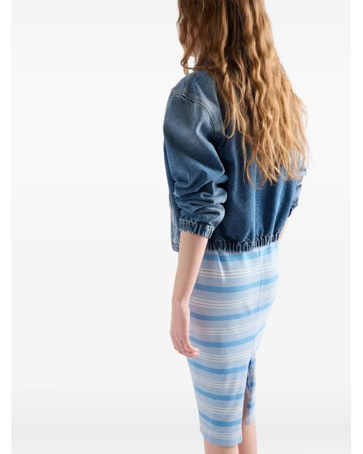 Prada Denim Jack in het Blue
