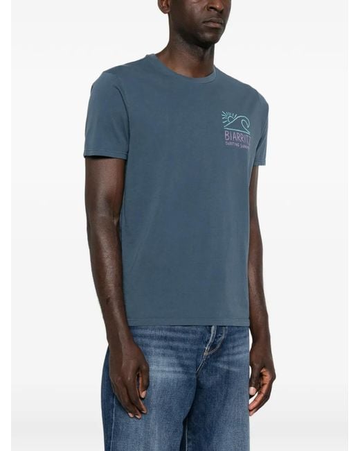 Bowery Supply Co. Blue Graphic-Print T-Shirt for men