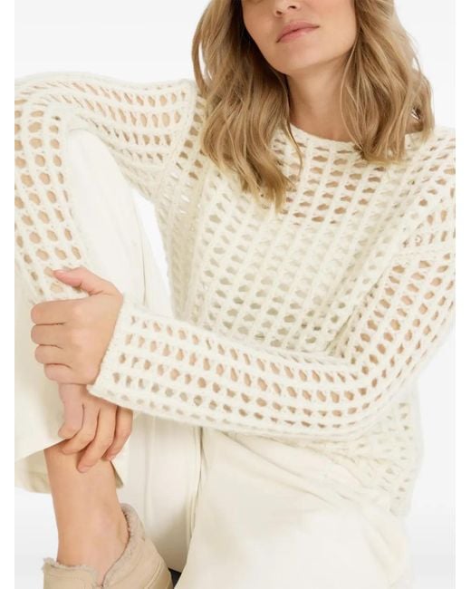 Juvia Trui Met Mesh in het White