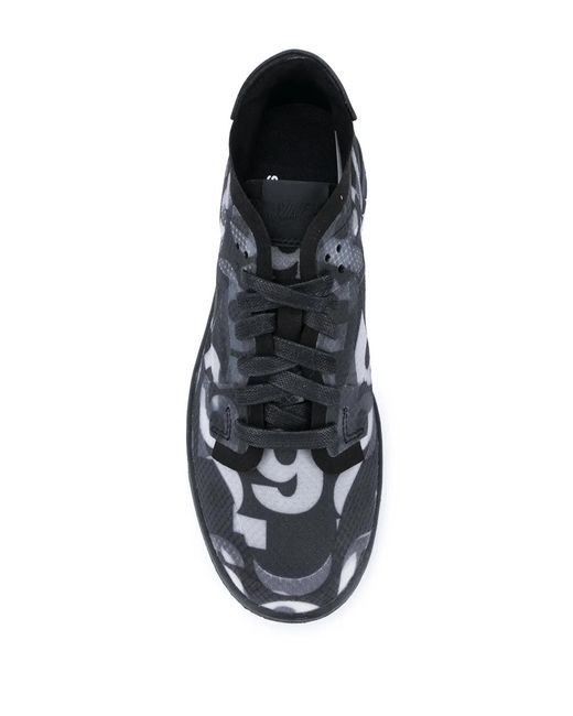 Nike Black X Comme Des Garçons Dunk Low "Monogram Print" Sneakers