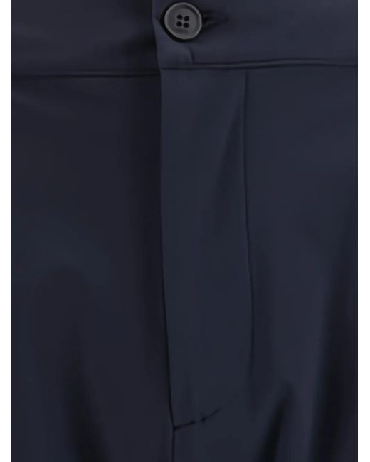 Cruna Blue Button Pleated Trousers for men