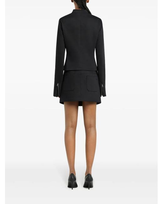 Courreges Black Zip-Strap Jacket