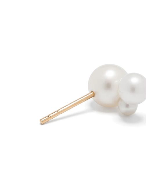 Sophie Bille Brahe White 14Kt Freshwater Pearls Petite Stellari Single Earring