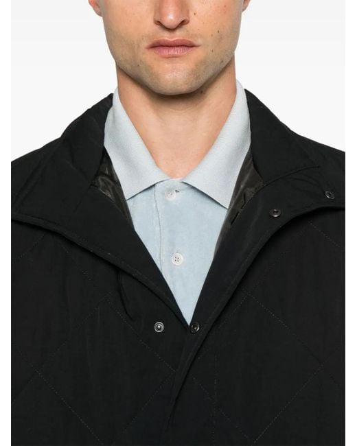 HUGO Black Logo-Tag Water-Repellent Jacket for men