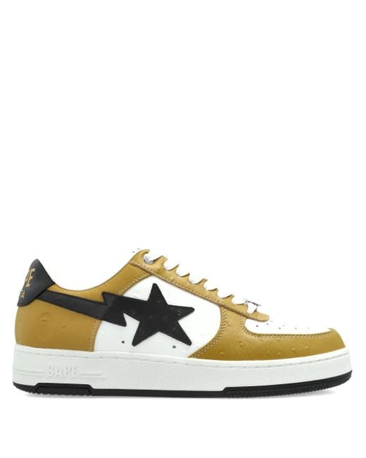 A Bathing Ape Brown Sneakers mit Stern-Patch