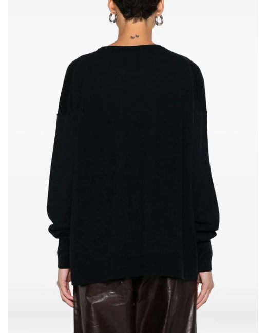 Roberto Collina Black Pullover mit rundem Ausschnitt