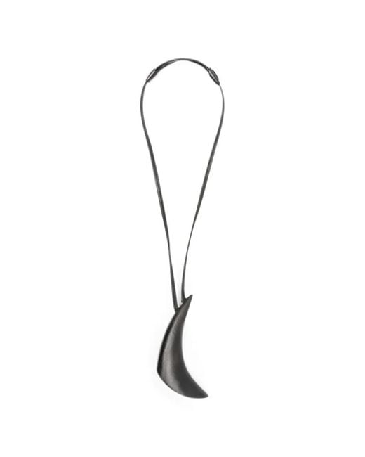 Monies White Suma Pendant Necklace