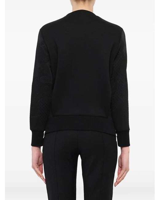 Neil Barrett Black Embossed Panelled Sweatshirt