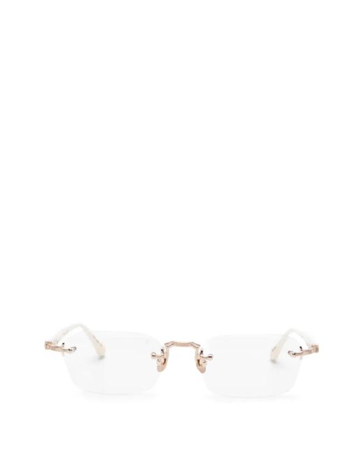 Matsuda White Square-Frame Glasses