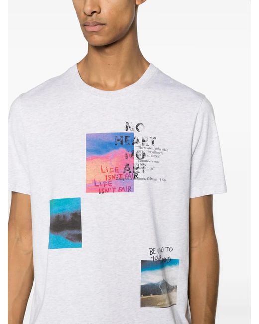 Zadig & Voltaire White ‘Ted’ Printed T-Shirt for men