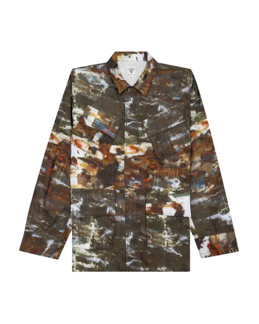 South2 West8 Green X Ben Miller Jungle Fatigue Jacket for men