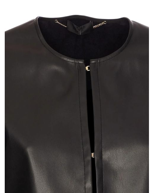 Liu Jo Black Coated Jacket