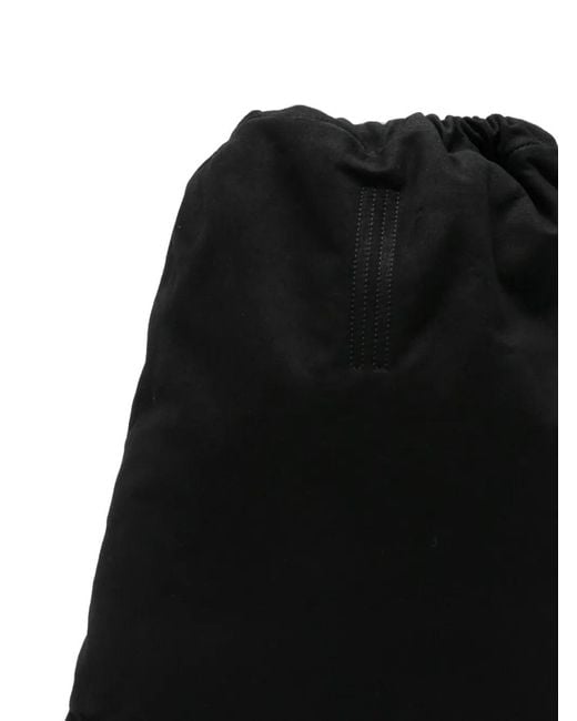 Rick Owens Black Drawstring-Fastening Backpack for men