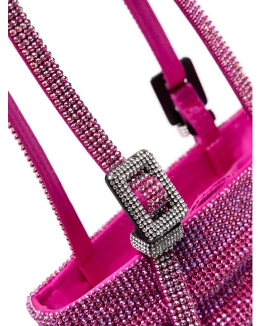 Benedetta Bruzziches Pink Lollo La Grande Crystal-embellished Tote Bag
