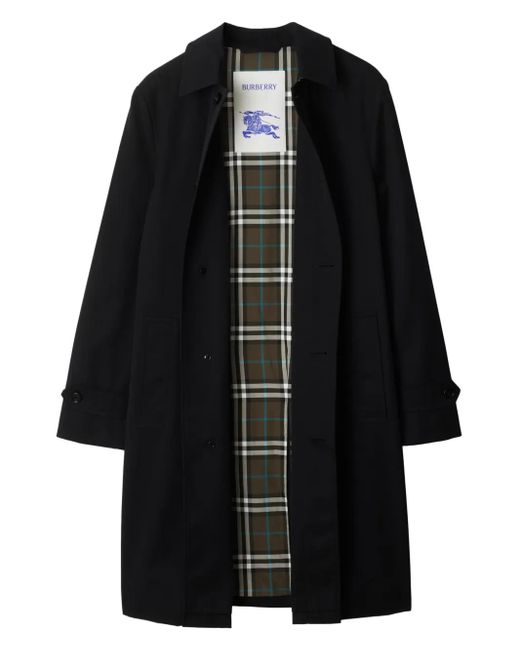 Burberry Black Single-Breasted Coat for men