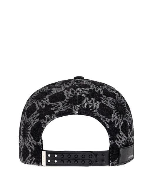 Amiri Black Baseball Cap With Logo for men
