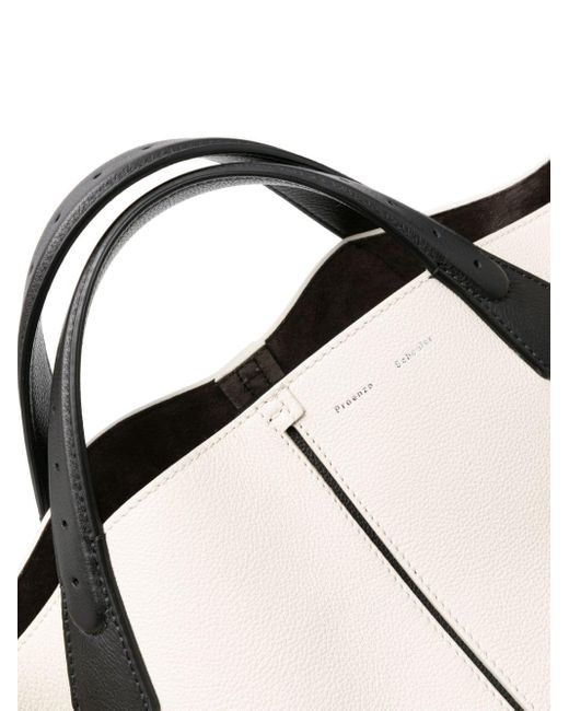 Proenza Schouler White Large Chelsea Leather Tote Bag