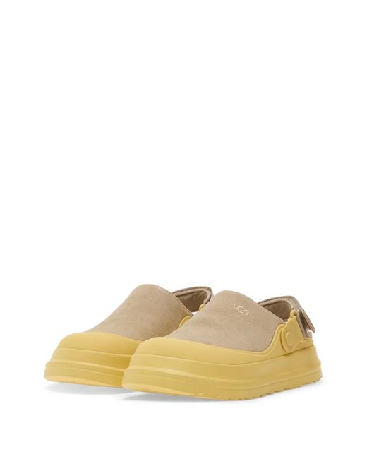 Ugg Natural Goldenglow Suede Clogs