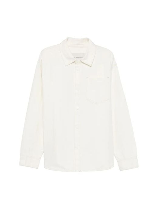 AMI White Chest-Pocket Overshirt for men