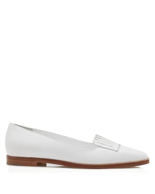 Mocassini Pausania di Manolo Blahnik in White