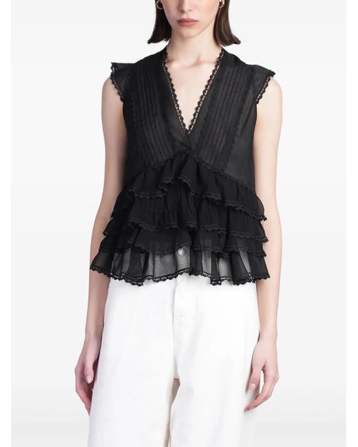 Alice & Olivia Marylynn Ruffle Top main image 1