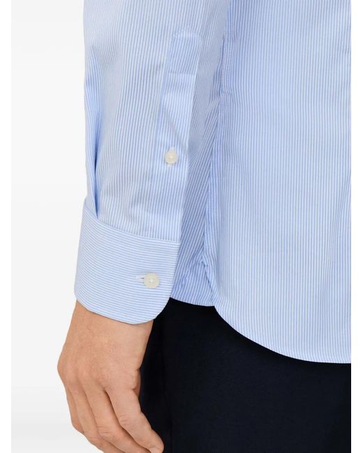 Hackett Blue Fine-Stripe Pattern Shirt for men