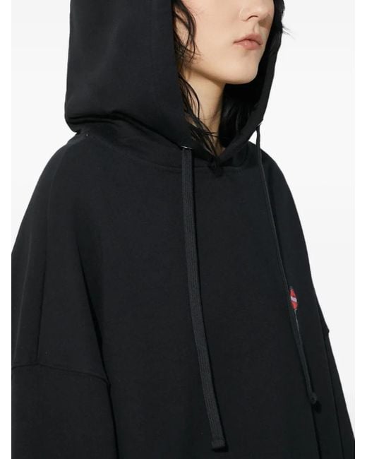 Fiorucci Black Lollipop-Embroidered Hoodie