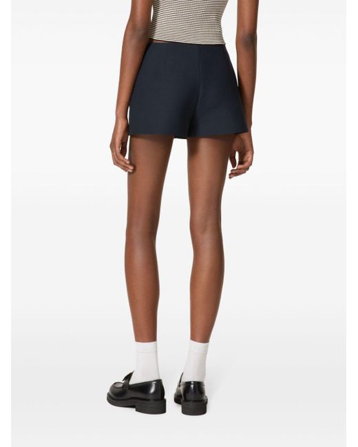 Valentino Garavani Blue Vlogo Crepe Mini Skort