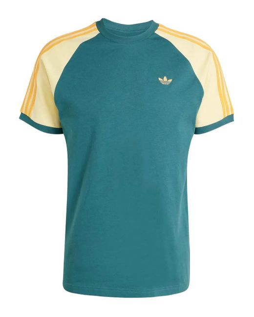 Adidas Green Raglan Sleeves T-Shirt for men