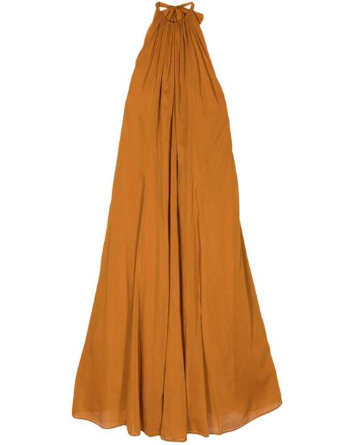 Robe longue à dos nu Forte Forte en coloris Brown
