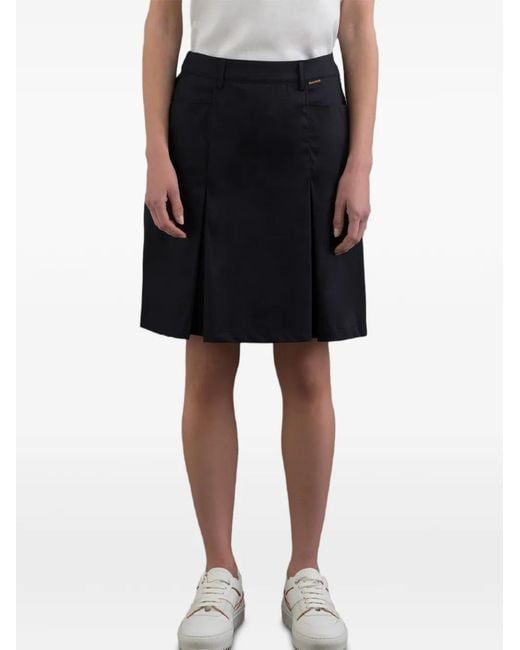 Moorer Blue Pleated Skort