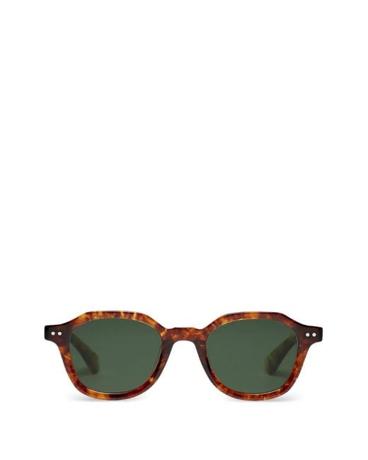 PETER AND MAY Green S81 Sky Sun Geometric-Frame Sunglasses