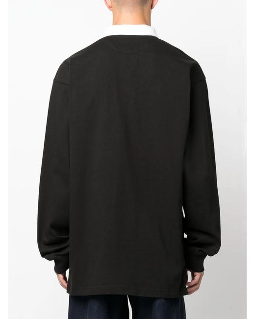 KENZO Black Tiger Academy Cotton Polo Shirt for men