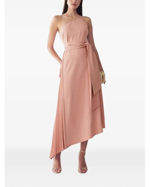 Willa Pink One-Shoulder Asymmetric Dress