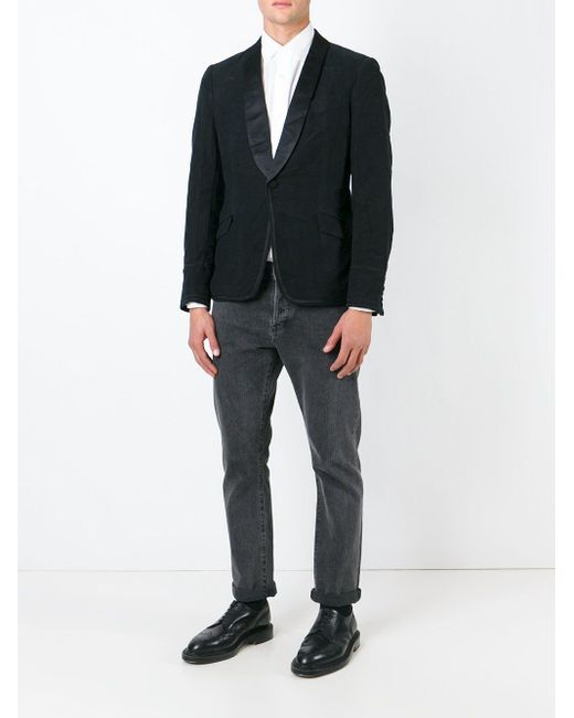 メンズ Junya Watanabe 1つボタンブレザー Black