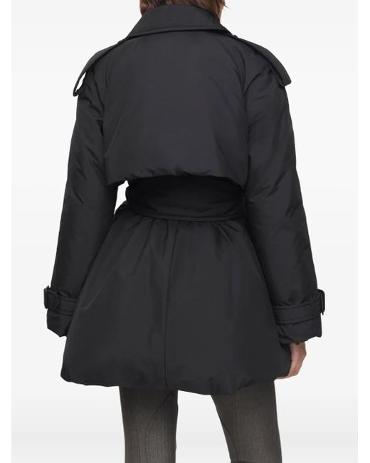 Burberry Black Berryhill Belted Coat