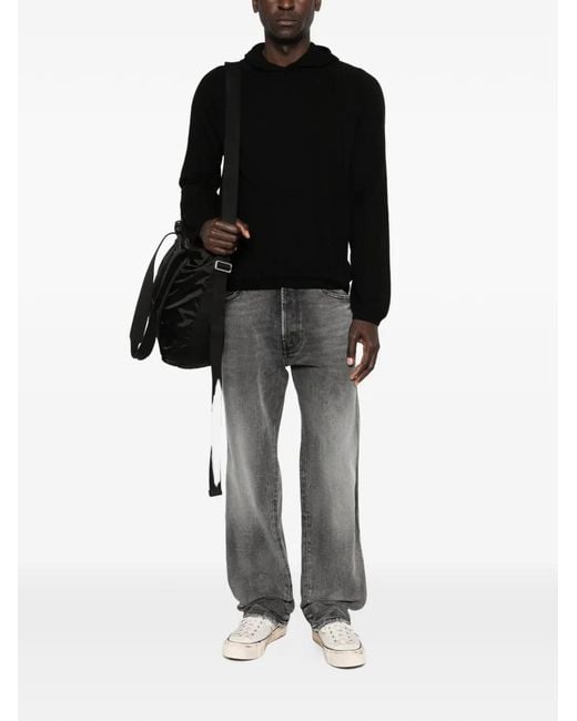 NUMERIS Gray Logo-Patch Jeans for men