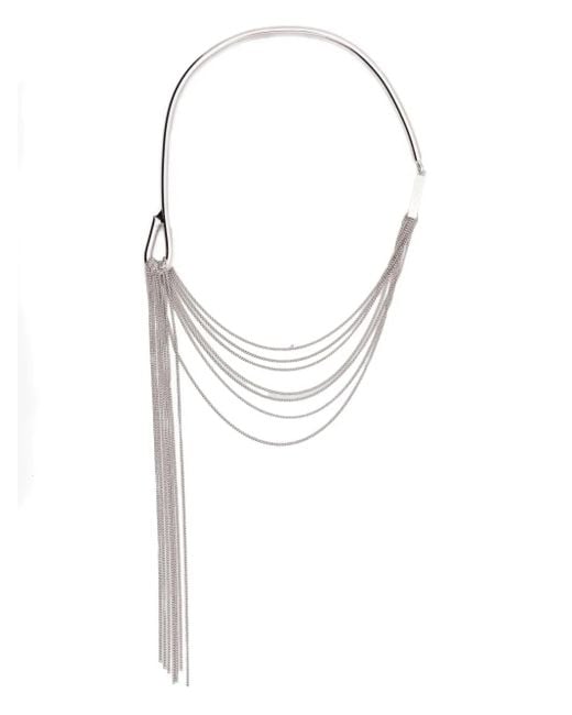 Collier À Design Multi-Rangs Patrizia Pepe en coloris White
