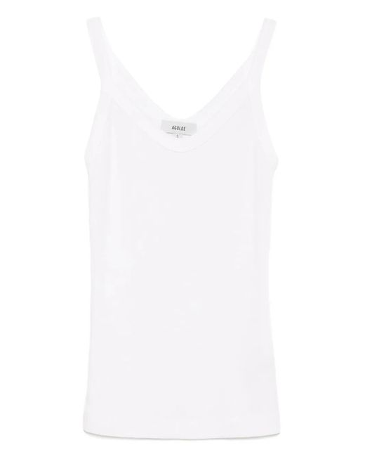 Agolde White Jordan Tanktop